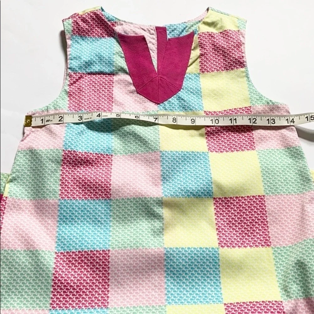 Vineyard Vines Patchwork Shift Dress Girls Size 8
